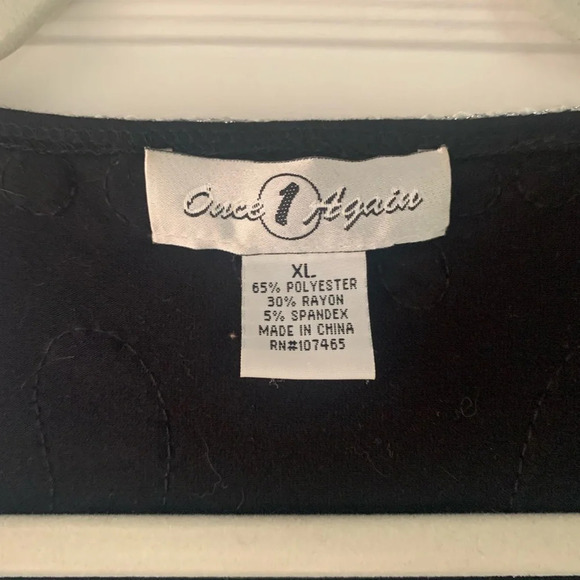 Once Again Black Embroidered Jacket - Picture 3 of 9